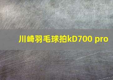 川崎羽毛球拍kD700 pro